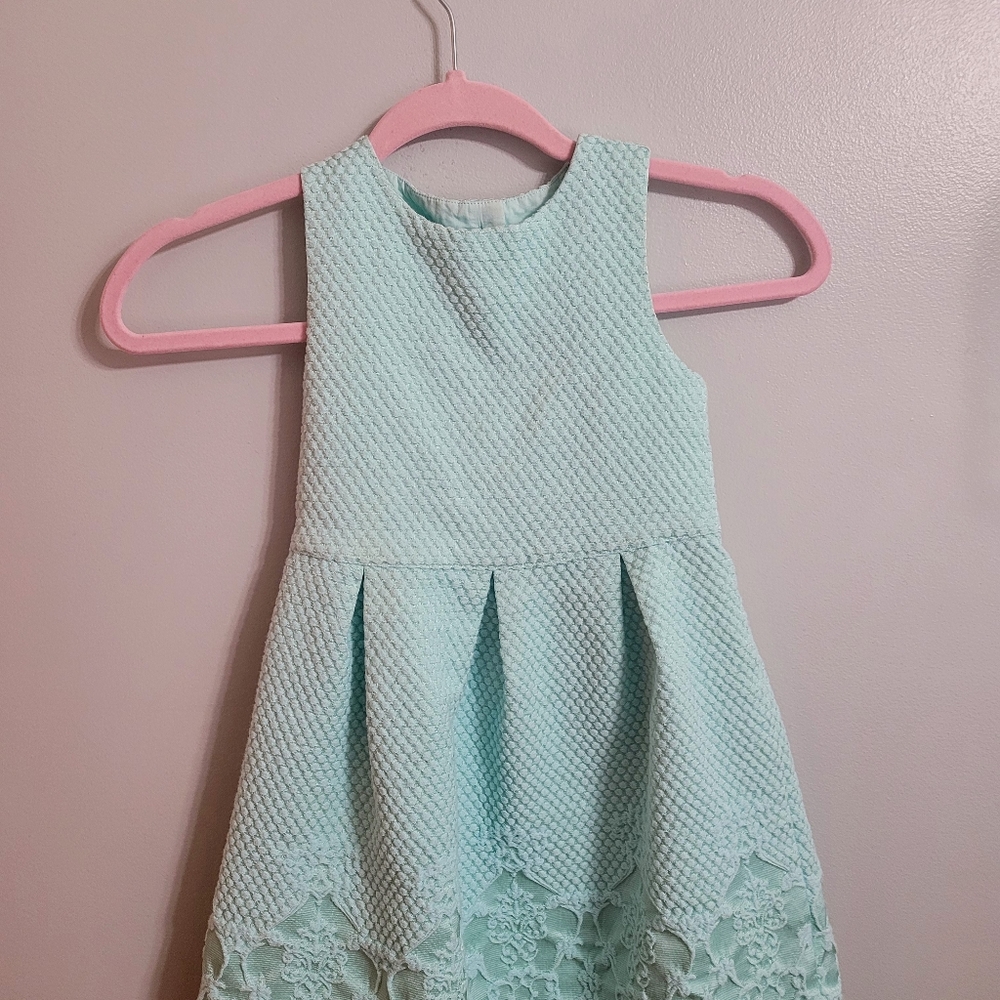 Janie and Jack teal dress, size 6